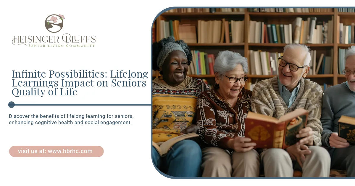 A group of elderly people are sitting in a library reading books.